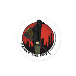 "Carry the Fire" Sticker RED