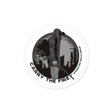 "Carry the Fire" Sticker Greyscale
